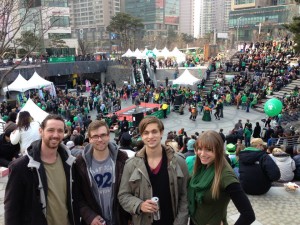traveling in korea a lot for st patrick's day