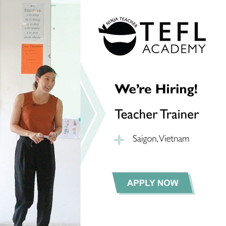 We’re Hiring! TEFL Trainer Position